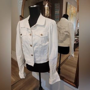 Lilly Pulitzer classic white jean jacket! Will sell quickly! Worn 1x